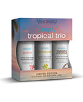 Wicked Sensual Care Wicked Sensual Care Tropical Trio Travel Size Flavored Lubes - 1 oz Bottles