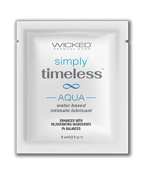 Wicked Sensual Care Wicked Sensual Care Simply Timeless Aqua Water Based Lubricant - .2 oz