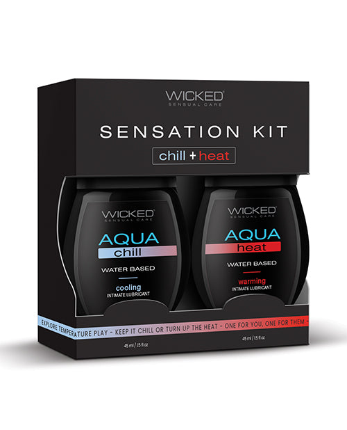 Wicked Sensual Care Wicked Sensual Care Sensation Kit Cooling and Warming Water Based Lubricants - 1.5 oz Bottles