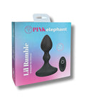 Pinkelephant Pink Elephant Lil Rumble Rechargeable Vibe w/Remote - Black - Image 4