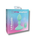 Pinkelephant Pink Elephant Lil Rumble Rechargeable Vibe w/Remote - Aqua - Image 3