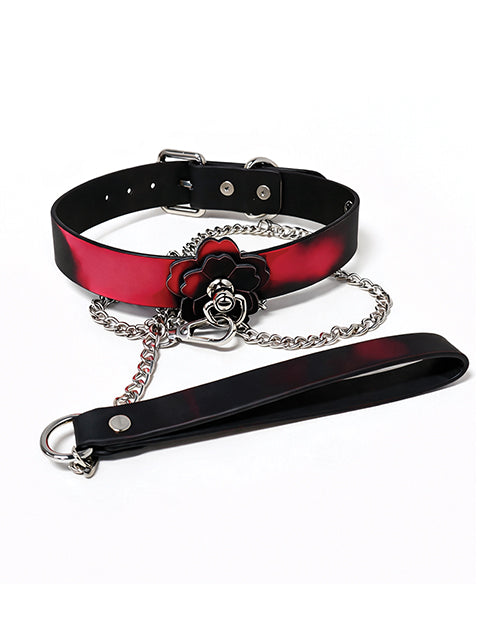 Not Regular Toys Heat Tease Flower Collar - Black/Pink
