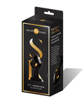 Secret Kisses Secret Kisses 3.5" Handblown Glass Plug - Black/Gold