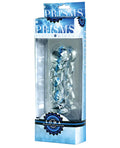 Prisms Erotic Glass Prisms Erotic Glass Soma Twisted Dildo - Clear/Blue