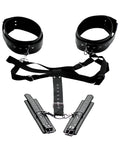 Master Series Master Series Acquire Easy Access Thigh Harness w/Wrist Cuffs - Black - Image 2