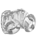 Master Series Master Series Detained 2.0 Restrictive Chastity Cage w/Nubs - Clear - Image 2