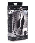 Master Series Master Series Dark Inflator Inflatable Silicone Anal Plug - Black