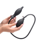 Master Series Master Series Dark Inflator Inflatable Silicone Anal Plug - Black - Image 3