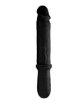 Master Series Master Series 8X Auto Pounder Vibrating & Thrusting Dildo w/Handle - Black - Image 3