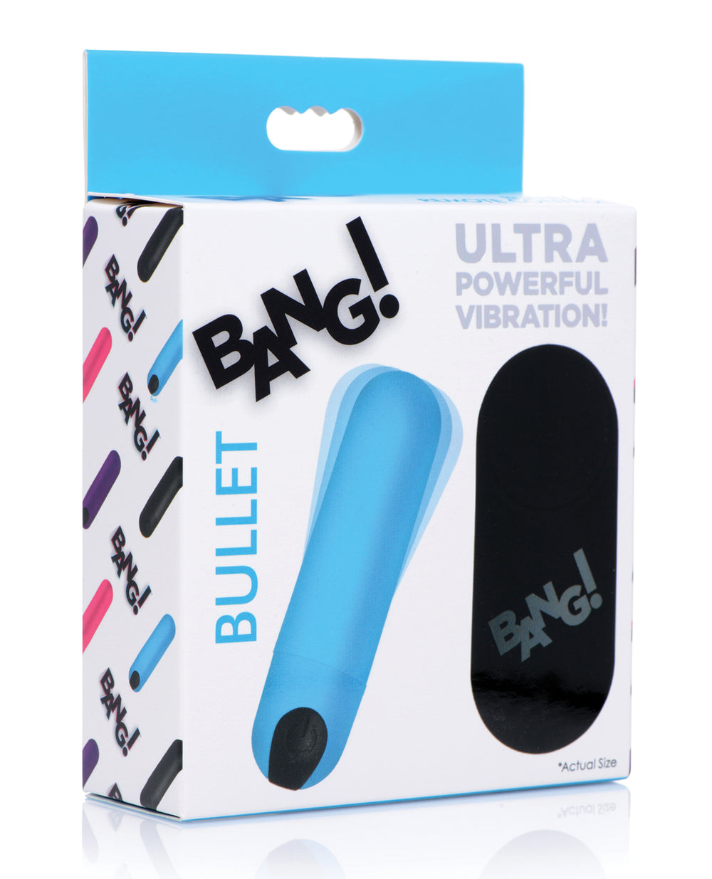 Bang! Bang! Vibrating Bullet w/Remote Control - Blue