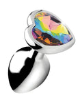 BootySparks Booty Sparks Rainbow Prism Heart Anal Plug - Small - Image 2