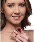 BootySparks Booty Sparks Red Heart Gem Glass Anal Plug - Medium - Image 4