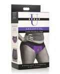 Strap U Strap U Lace Envy Crotchless Panty Harness - 3XL Purple