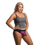 Strap U Strap U Lace Envy Crotchless Panty Harness - 3XL Purple - Image 4