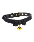 Master Series Master Series Golden Kitty Cat Bell Collar - Black/Gold - Image 2