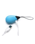 Bang! Bang! 10X Silicone Vibrating Egg - Blue - Image 4