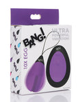 Bang! Bang! 10X Silicone Vibrating Egg - Purple - Image 5