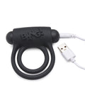 Bang! Bang! Vibrating Cock Ring & Bullet w/Remote Control - Black - Image 3