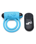 Bang! Bang! Vibrating Cock Ring & Bullet w/Remote Control - Blue - Image 2