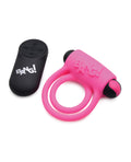 Bang! Bang! Vibrating Cock Ring & Bullet w/Remote Control - Pink - Image 2