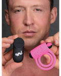 Bang! Bang! Vibrating Cock Ring & Bullet w/Remote Control - Pink - Image 5