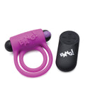 Bang! Bang! Vibrating Cock Ring & Bullet w/Remote Control - Purple - Image 3