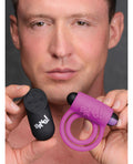 Bang! Bang! Vibrating Cock Ring & Bullet w/Remote Control - Purple - Image 5