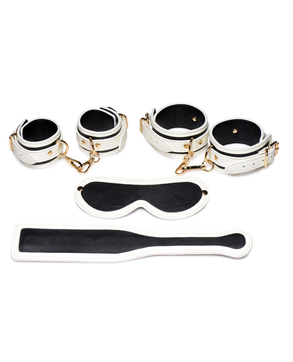 Master Series Master Series Kink in the Dark Glowing Cuffs & Blindfold & Paddle Set