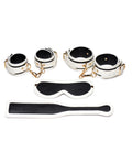 Master Series Master Series Kink in the Dark Glowing Cuffs & Blindfold & Paddle Set
