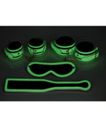 Master Series Master Series Kink in the Dark Glowing Cuffs & Blindfold & Paddle Set - Image 4