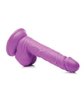 Pop Peckers Pop Peckers 6.5" Dildo w/Balls - Purple - Image 3