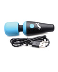 Bang! Bang! 10X Vibrating Mini Silicone Wand - Blue - Image 2