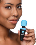 Bang! Bang! 10X Vibrating Mini Silicone Wand - Blue - Image 3