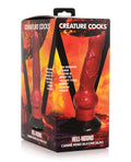 Creature Cocks Creature Cocks Hell-Hound Canine Penis Silicone Dildo - Red/Black - Image 3