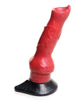 Creature Cocks Creature Cocks Hell-Hound Canine Penis Silicone Dildo - Red/Black - Image 4