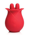 Bloomgasm Bloomgasm The Rose Fondle 10X Massaging Clit Stimulator - Red - Image 2