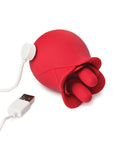Bloomgasm Bloomgasm The Rose Fondle 10X Massaging Clit Stimulator - Red - Image 3