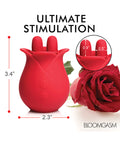 Bloomgasm Bloomgasm The Rose Fondle 10X Massaging Clit Stimulator - Red - Image 4