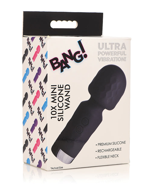 Bang! Bang! 10X Mini Silicone Wand - Black