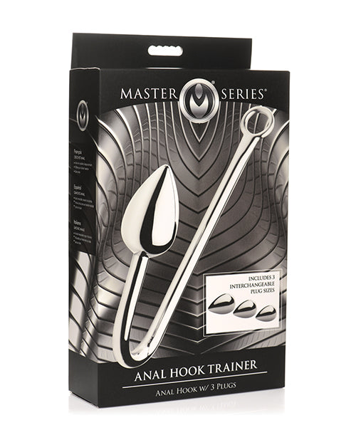 Master Series Master Series Anal Hook Trainer w/3 Plugs - Silver