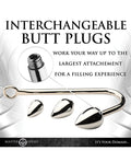 Master Series Master Series Anal Hook Trainer w/3 Plugs - Silver - Image 5