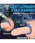 Creature Cocks Creature Cocks Poseidon's Octo Silicone Cock Ring - Blue - Image 4