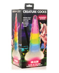 Creature Cocks Creature Cocks Uni Glow in the Dark Silicone Dildo - Rainbow