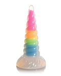 Creature Cocks Creature Cocks Uni Glow in the Dark Silicone Dildo - Rainbow - Image 2