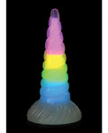 Creature Cocks Creature Cocks Uni Glow in the Dark Silicone Dildo - Rainbow - Image 3