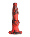 Creature Cocks Creature Cocks Hell-Wolf Thrusting & Vibrating Silicone Dildo - Black/Red - Image 5
