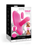 Inmi Inmi Spin N' Grind Rotating & Vibrating Silicone Grinder - Pink - Image 4