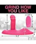 Inmi Inmi Spin N' Grind Rotating & Vibrating Silicone Grinder - Pink - Image 5