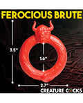 Creature Cocks Creature Cocks Beast Mode Silicone Cock Ring - Red - Image 3