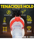 Creature Cocks Creature Cocks Beast Mode Silicone Cock Ring - Red - Image 4